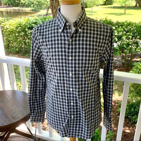 Jack Spade Green Plaid Shirt. Size 16 - Picture 2 of 9